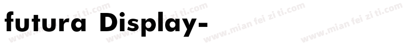futura Display字体转换